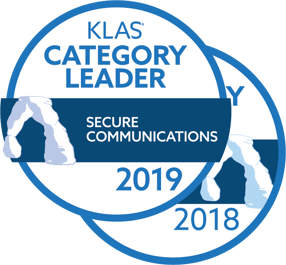 KLAS-Category-Leader-Secure-Communications-2019-2018-Social